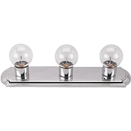 Home Impressions 3-Bulb Chrome Vanity Bath Light Bar IVLBS13CH